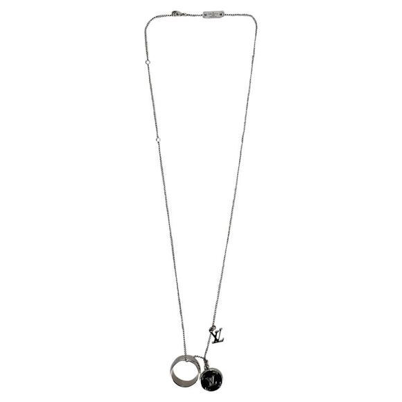 Louis Vuitton Monogram Charms Necklace in Silver Metal - Picture 1 of 12